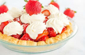 receta tarta de frutillas con crema chantilly